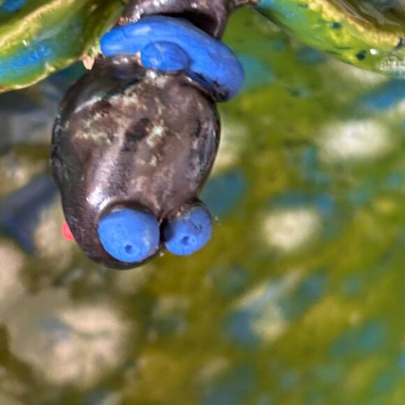 Hand Made Ceramic Cigar Cigarette Ashtray Wrap-Around Snake with Snake Eggs NEW - Picture 9 of 13